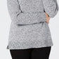 Karen Scott Women's Plus Size Marled Cotton Shawl-Collar Sweater Gray Size 1X