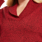 Karen Scott Women's Plus Size Marled Cotton Shawl-Collar Sweater Bright Red Size 3X