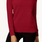 Karen Scott Women's Cotton Zip Neck Sweater Bright Red Size X-Small