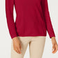 Karen Scott Women's Patchwork-Stitch Pullover Sweater Pink Size Small