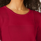 Karen Scott Women's Patchwork-Stitch Pullover Sweater Red Size X-Small