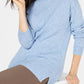 Karen Scott Women's Mock-Neck Shimmer Sweater Navy Size Small
