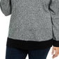 Karen Scott Women's Plus Size Mock Neck Cotton Sweater Charcoal Size 1X