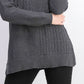 Karen Scott Women's Cotton Mixed-Stitch Sweater Charcoal Size Small