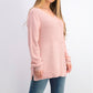 Karen Scott Women's Cotton Mixed-Stitch Sweater Pink Size XX-Large