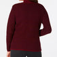 Karen Scott Women's Textured Zip Front Cardigan Brown Size X-Small