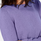 Karen Scott Women's Solid Curved-Hem Tunic Purple Size Large