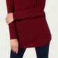 Karen Scott Women's Textured Tunic Sweater Red Size Extra Large
