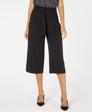 Alfani Women's Belted Culottes Black Size 2 Petite