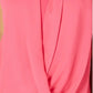 Alfani  Women's Petite Sleeveless Draped-Front Top Med Pink Size Medium
