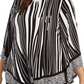 Alfani Women's Plus Size V-Hem Blouse Black Size 3X