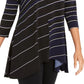Alfani Women's Printed High Low Tunic Navy Size Small