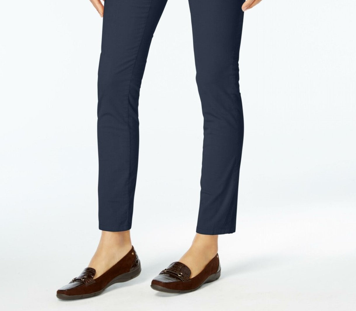 Karen Scott Women's Petite Corduroy Pull-On Pants Navy Size Petite