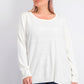 Karen Scott Women's Textured-Stripe Sweater White Size Large