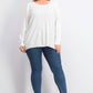 Karen Scott Women's Textured-Stripe Sweater White Size Large