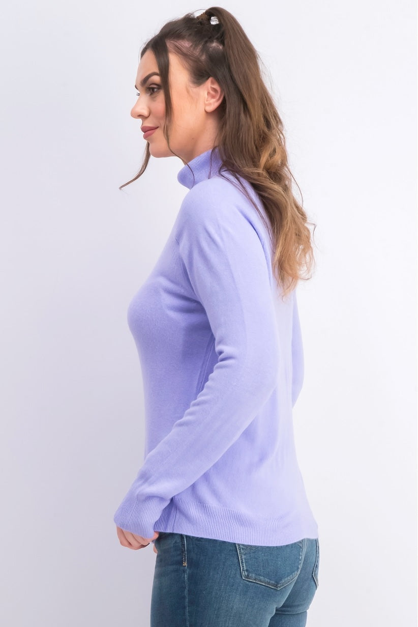 Karen Scott Women's Turtleneck Sweater Purple Size Large