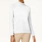 Karen Scott Women's Turtleneck Sweater White Size Small