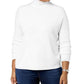 Karen Scott Women's Plus Size Turtleneck Luxsoft Sweater White Size 2X