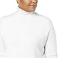 Karen Scott Women's Plus Size Turtleneck Luxsoft Sweater White Size 2X