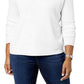 Karen Scott Women's Plus Size Turtleneck Luxsoft Sweater White Size 2X
