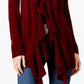 Karen Scott Women's Ruffle-Front Cardigan Red Size Medium