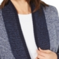 Karen Scott Women's Contrast-Trim Open-Front Cardigan Bright Blue Size Medium