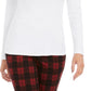 Charter Club Women's Heathered Ribbed Turtleneck Top White Size X-Large