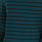 Charter Club Women's Striped Turtleneck Top Dark Green Size XX-Large
