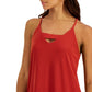 Bar III Women's Zip Back Halter Top Red Size Small