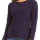Style & Co Women's Crewneck Marled Sweater Med Purple Size XX Large