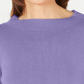 Karen Scott Women's Boatneck Sweater Lt/Pasblue Size Petite Medium