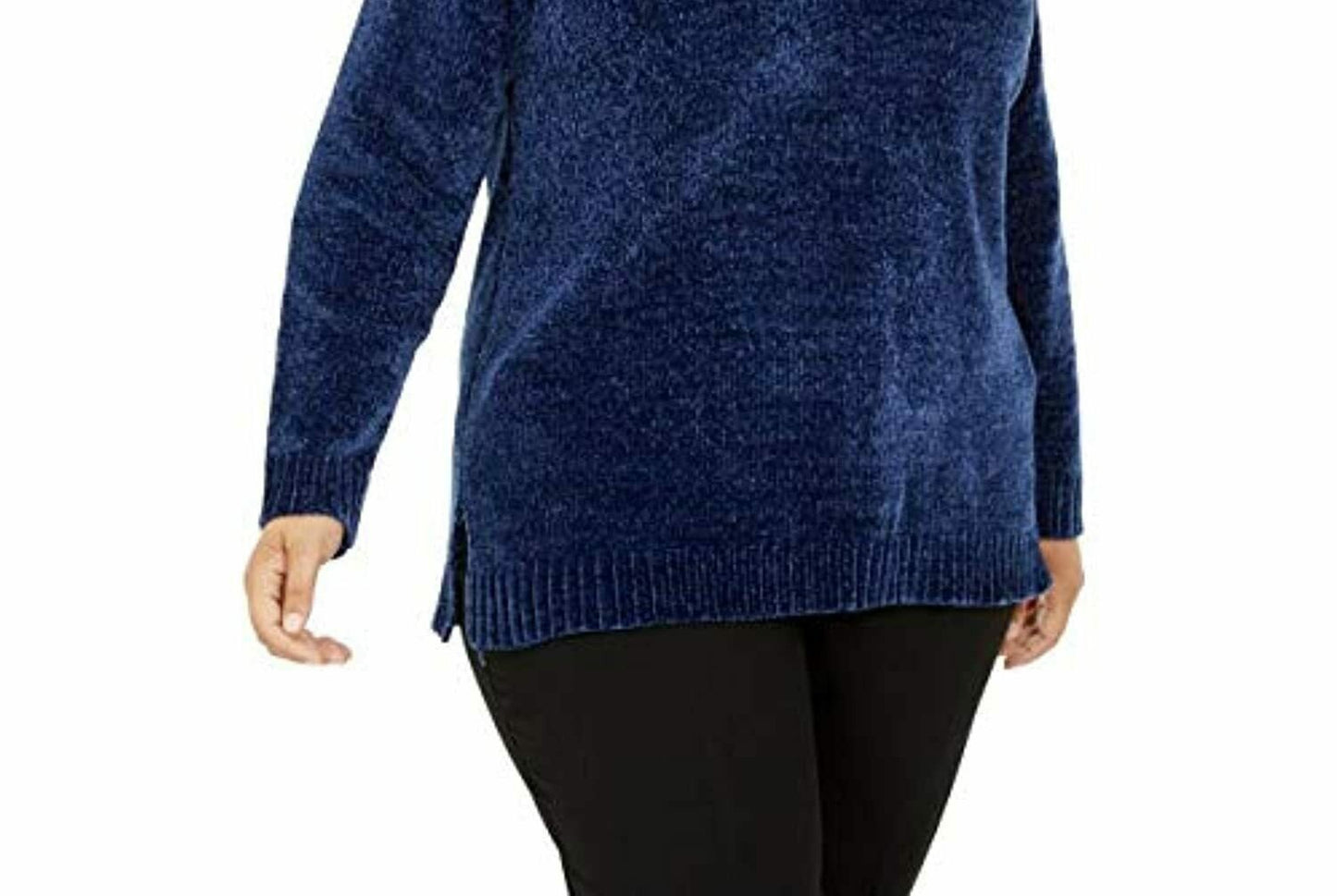 Karen Scott Women's Denim Sweater Blue Size 3X