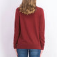 Charter Club Women's Merino Wool V-Neck Cardigan Wine Size Large