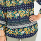 Charter Club Women's Plus Size Mixed-Print Top Blue Size 2X