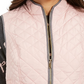 Charter Club Women's Quilted Stand Collar Vest Pink Size XX-Large