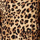 JM Collection Women's 3/4-Sleeve Printed Top Brown Size Medium