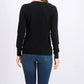 Karen Scott Women's Button Shoulder Sweater Black Size Medium