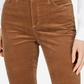 Charter Club Women's Lexington Corduroy Tummy-Control Pants Dark Brown Size 18