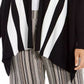 Alfani Women's Plus Striped Open Front Cardigan Black Size 3X