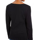 Karen Scott Women's Embroidered Holiday Dog Shirt Black Size Small