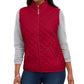 Karen Scott Women's Quilted Puffer Vest Bright Red Size Petite Small
