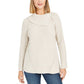 Style & Co Women's Pointelle-Knit Sweater Beige Size Medium