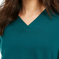 Style & Co Women's V-Neck Tunic Sweater Green Size Small