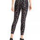 Ideology Women's Printed Luster Leggings Black Size XX Large