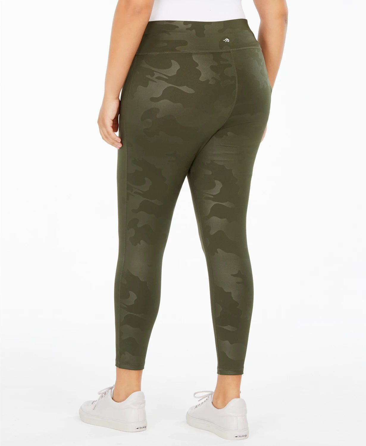 Ideology Women's Cool Camo Leggings Green Size 1X