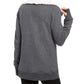 Ideology Women's Sherpa Fleece Lined Wrap Dark Grey Size Large