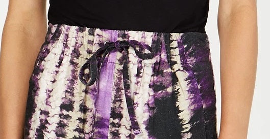 INC International Concepts Women's Tie Dyed Shorts Medium Purple Size Small