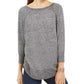 Style & Co Women's Lace-Up Chevron-Trim Sweater Black Size Extra Small