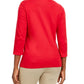 Karen Scott Women's Studded Seashell Top Red Size Small