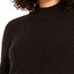 Alfani Women's Mock-Neck Boucle Sweater Black Size Large